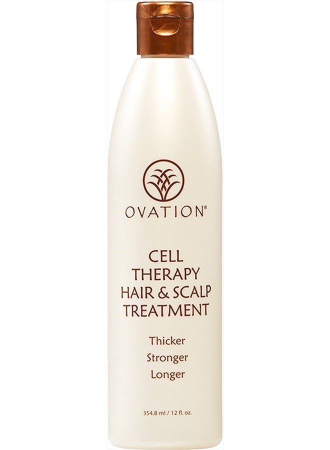 Cell Therapy Hair & Scalp Treatment for Women - For All Hair Types - 12 oz - Helps Reduce Hair Breakage, Split Ends - No Sulfates or Parabens - With Biotin, Vitamin B5, and Aloe Vera