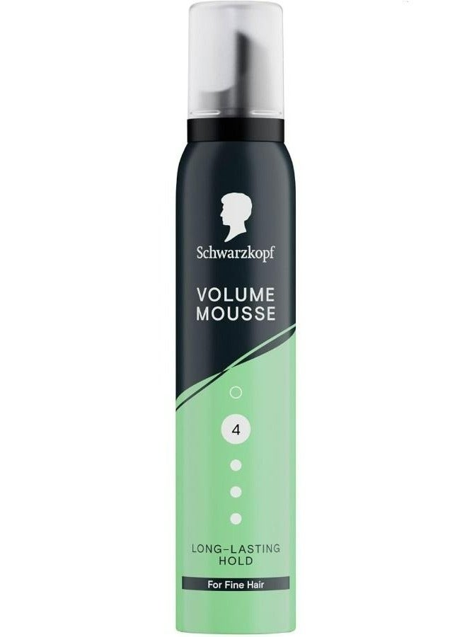 Mousse Volume Hold Level 4 For Fine Hair Prevents Blow Dry Damage 200 ML