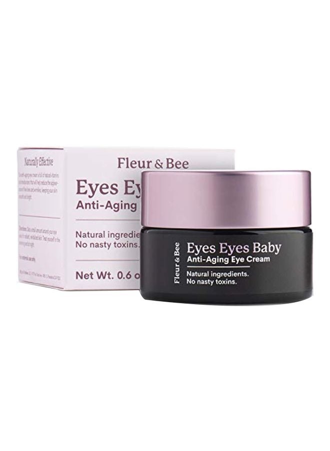 FLEUR & BEE Anti Aging Eye Cream | Clean, 100% Vegan & Cruelty Free | For Dark Circles, Puffiness and Wrinkles | All Skin Types | Eyes Eyes Baby 0.6 oz