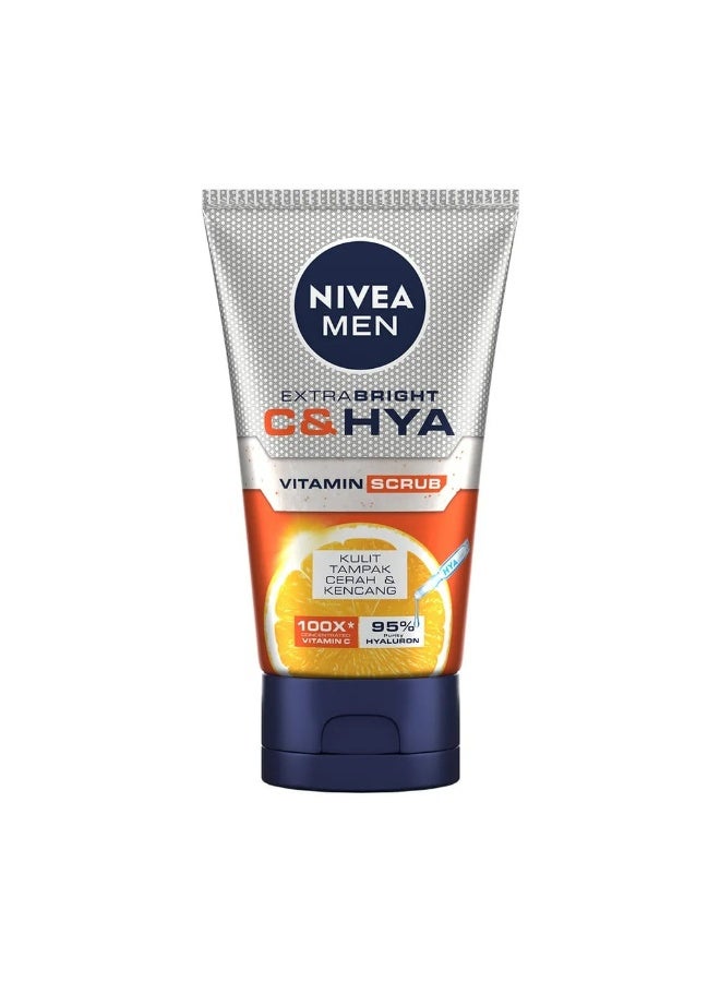 Men Extra Bright C & Hya Vitamin C Scrub 100ml