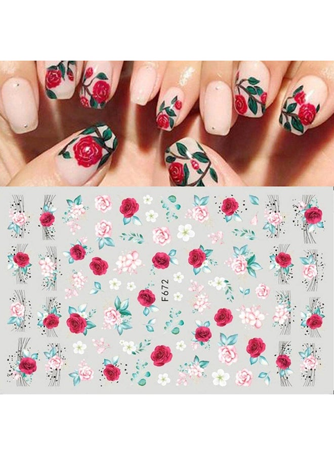 3D Design Stickers For Nails Art Decoration F672