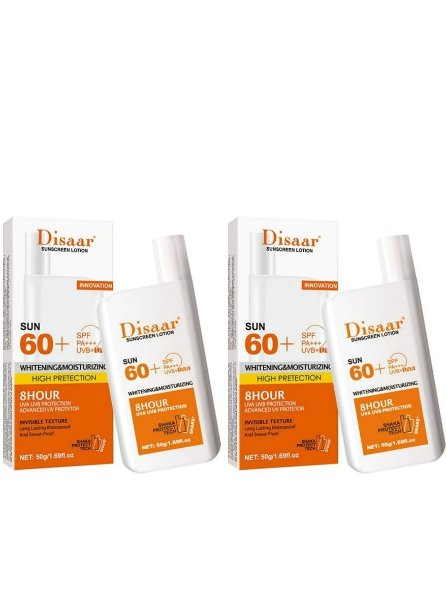Sunscreen Lotion With Spf 60  2 pcs 2*50g