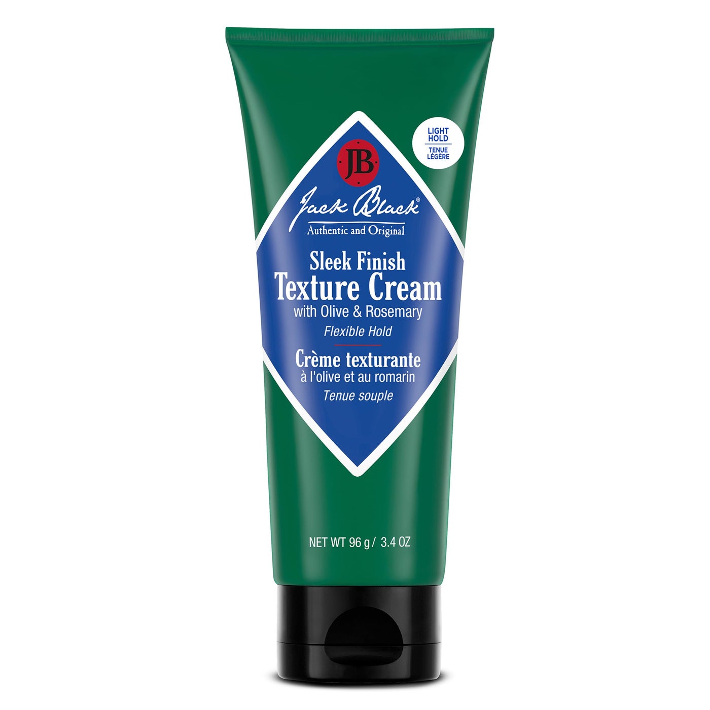 Jack Black Sleek Finish Texture Cream, 3.4 Oz. â€“ Hair Styling Cream for Men & Women, Hair Texturizer for Dry to Normal Coarse, Thick, or Wavy Hair, Fragrance-Free Hair Lotion, Hair Product