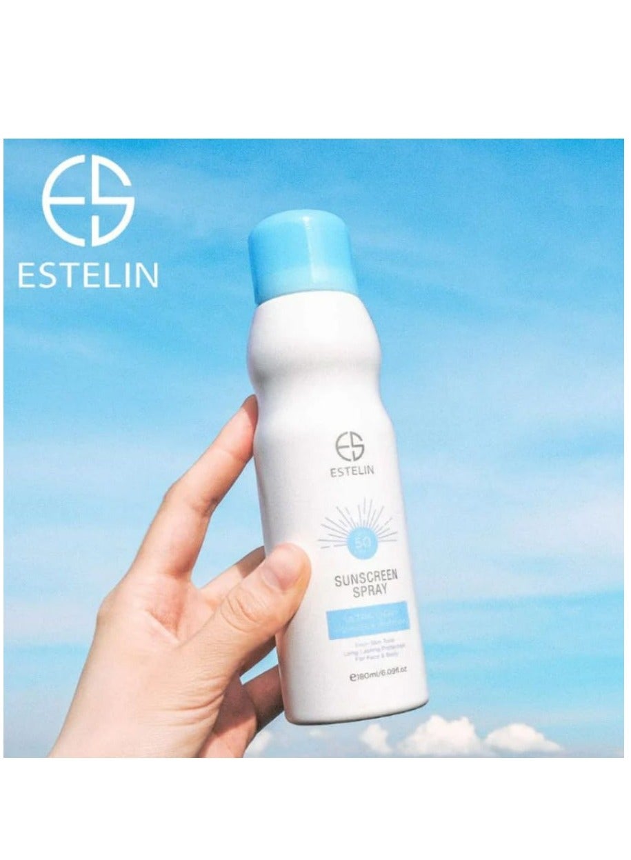 Estelin Ultra Light Hydrates & Whitening Sunscreen Spray SPF50 PA+++-180ml