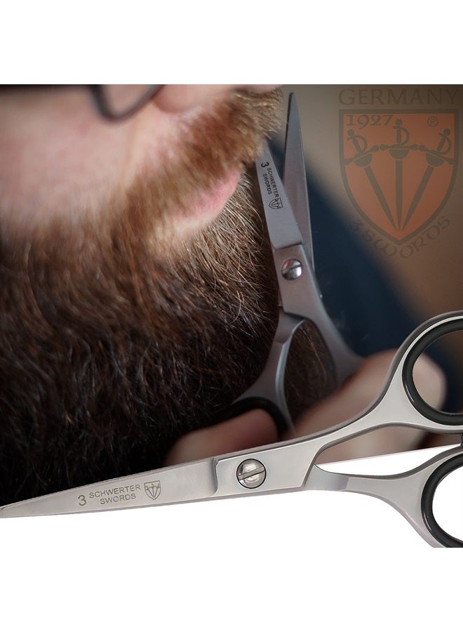 – professional BEARD MUSTACHE HAIR SCISSORS, stainless steel, straight blade, sharp, with black case