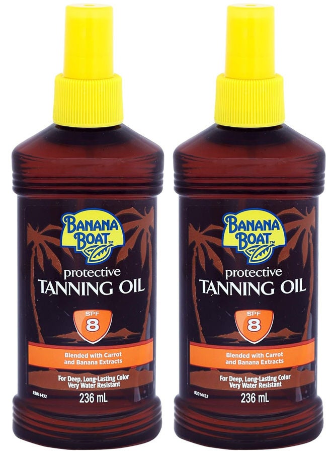 Tanning Oil Spf8 2x236Ml