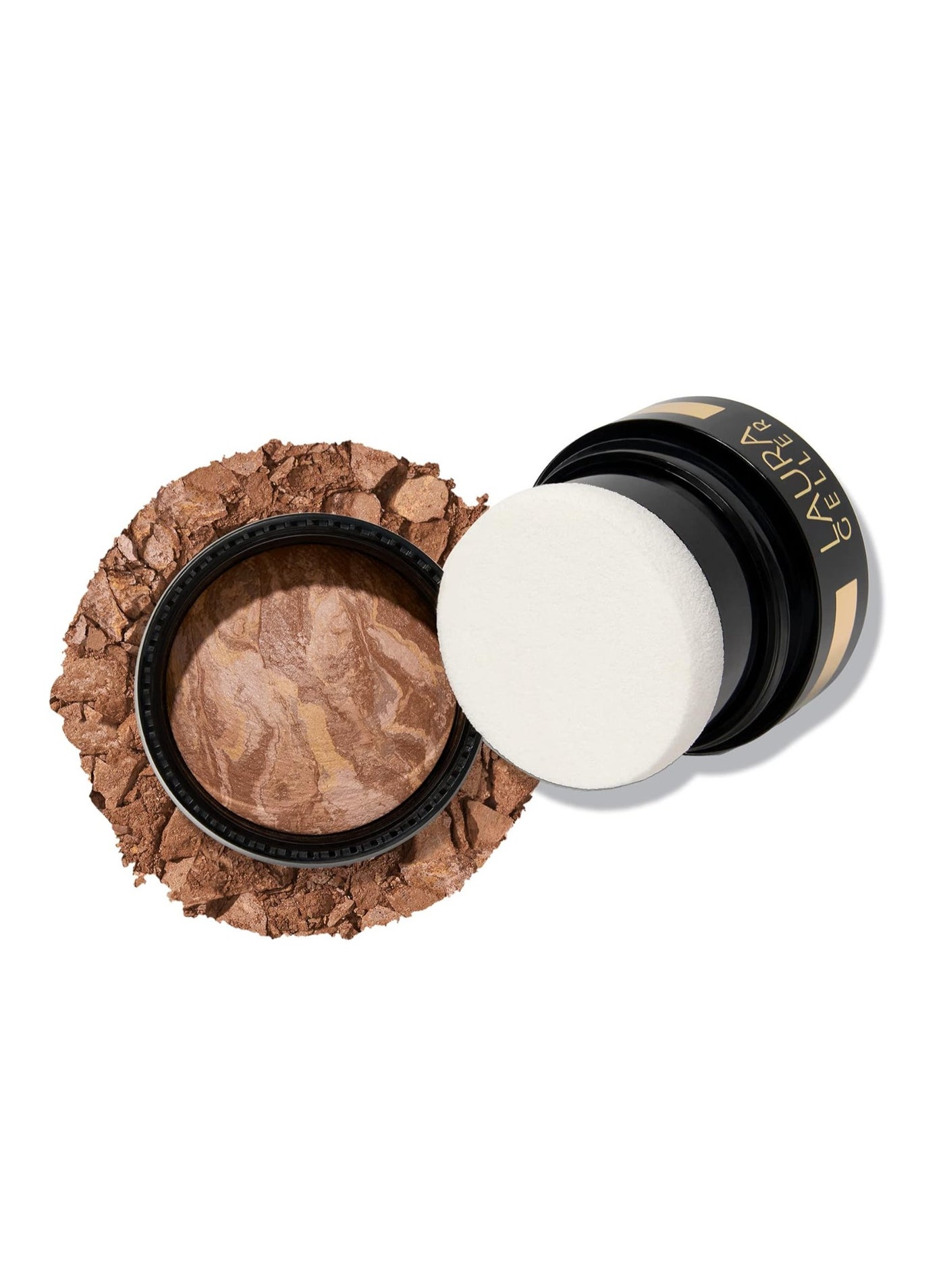 NEW YORK Award Winning Baked Balance n Brighten To Go Travel Size Color Correcting Powder Foundation Tan Buildable Light to Medium Coverage Demi Matte Natural