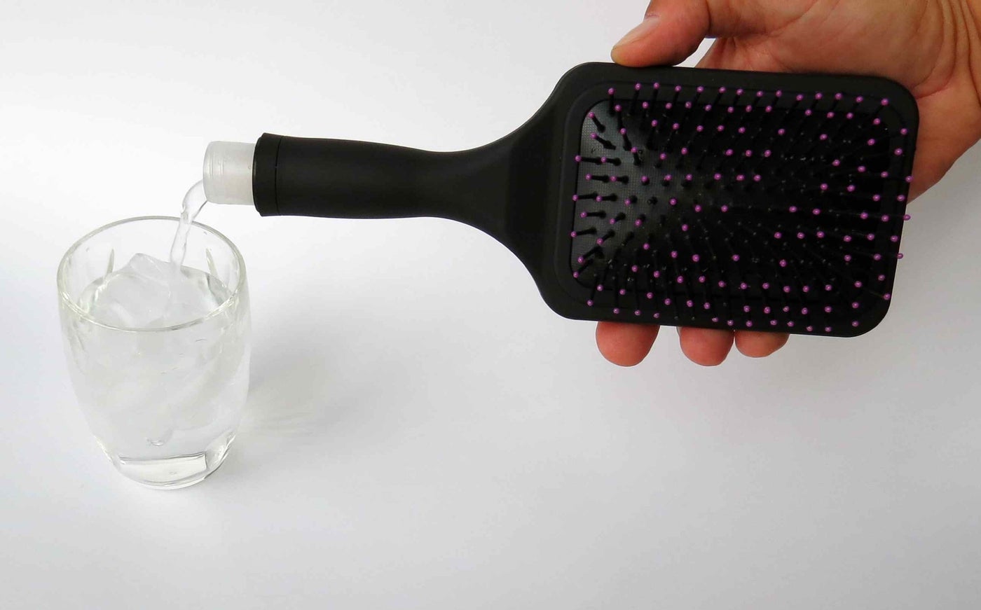 Binocktails Bev-Brush Paddle Hairbrush Secret Flask - Hold 6 oz (185 ML) of Alcohol â€“ The Best Womenâ€™s Hidden Flask - Perfect For Any Girls Nigh Out
