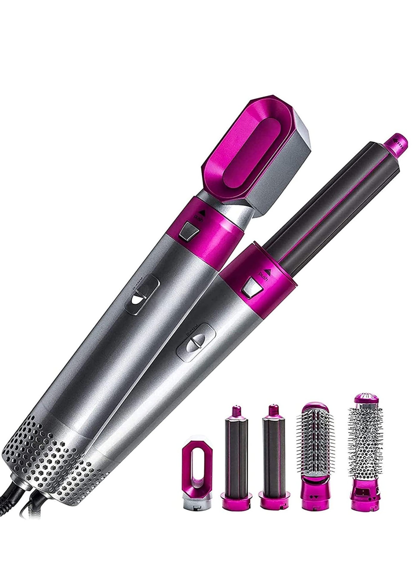 Curling Iron 5 in 1 multifunctional, hair dryer ,hair curler brush , hot air brush ,rotating brush portable