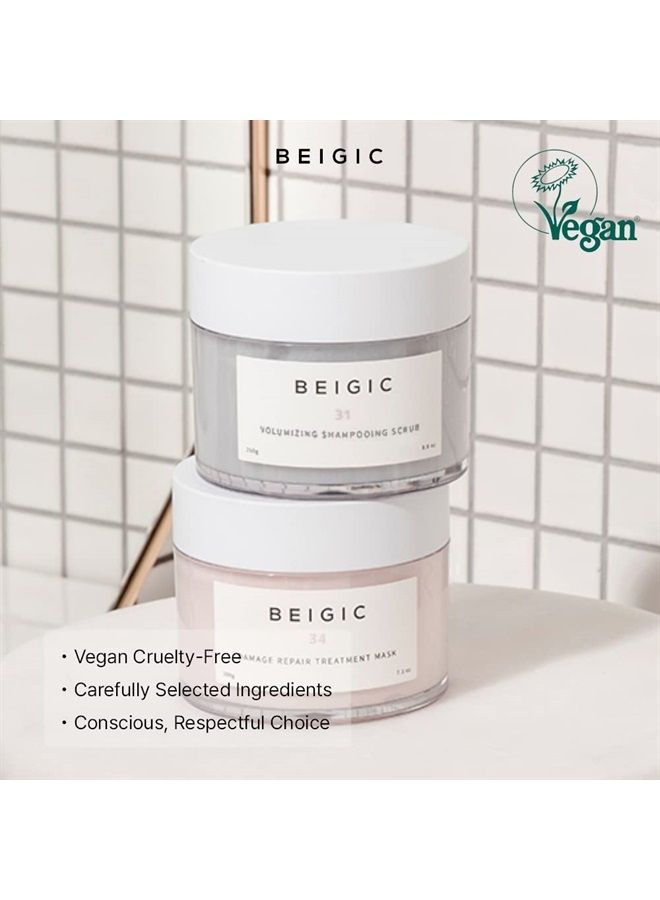 Volumizing Shampooing Scrub | 250g / 8.81 fl oz | Scalp Scrub | Sacha Inchi Seed Oil, Sea Salt & Mint Menthol included | Vegan | Cruelty-Free | Korean Haircare