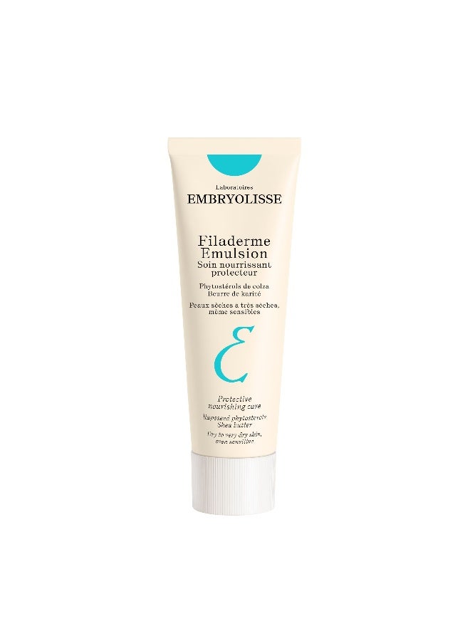 Embryolisse Filaderme Emulsion Face Lotion for Dry & Very Dry Skin – Nourishing Daily Moisturizer with Shea Butter & Squalane, Suitable for Sensitive Skin  75ml