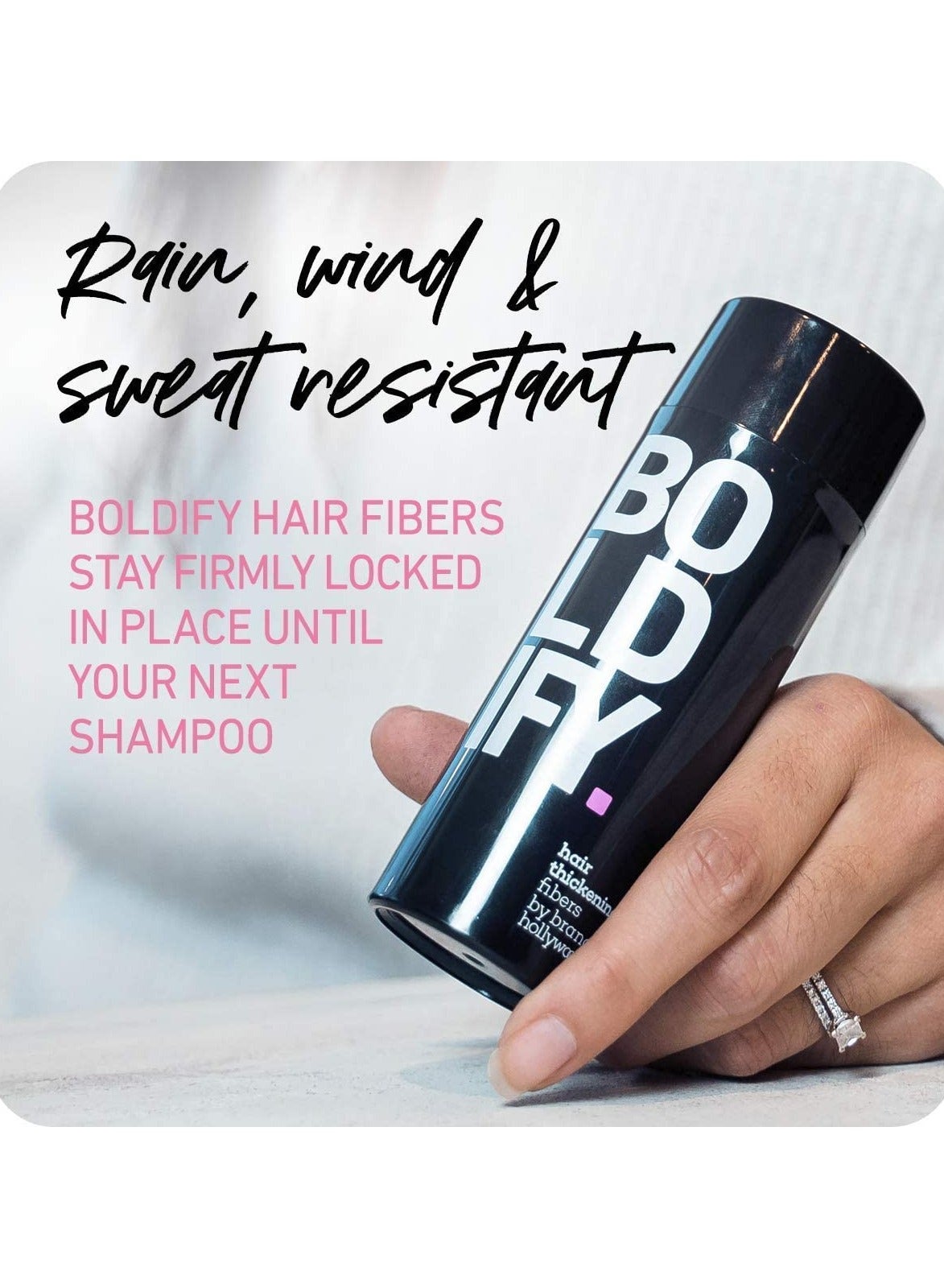 Superior Plant-Based Hair Thickening Fibers For Full Coverage – Completely Conceals Hair Loss, Thinning Areas, And Balding Spots With A Clump-Free, Seamless "Real Hair" Finish, Black (12G) - image 3