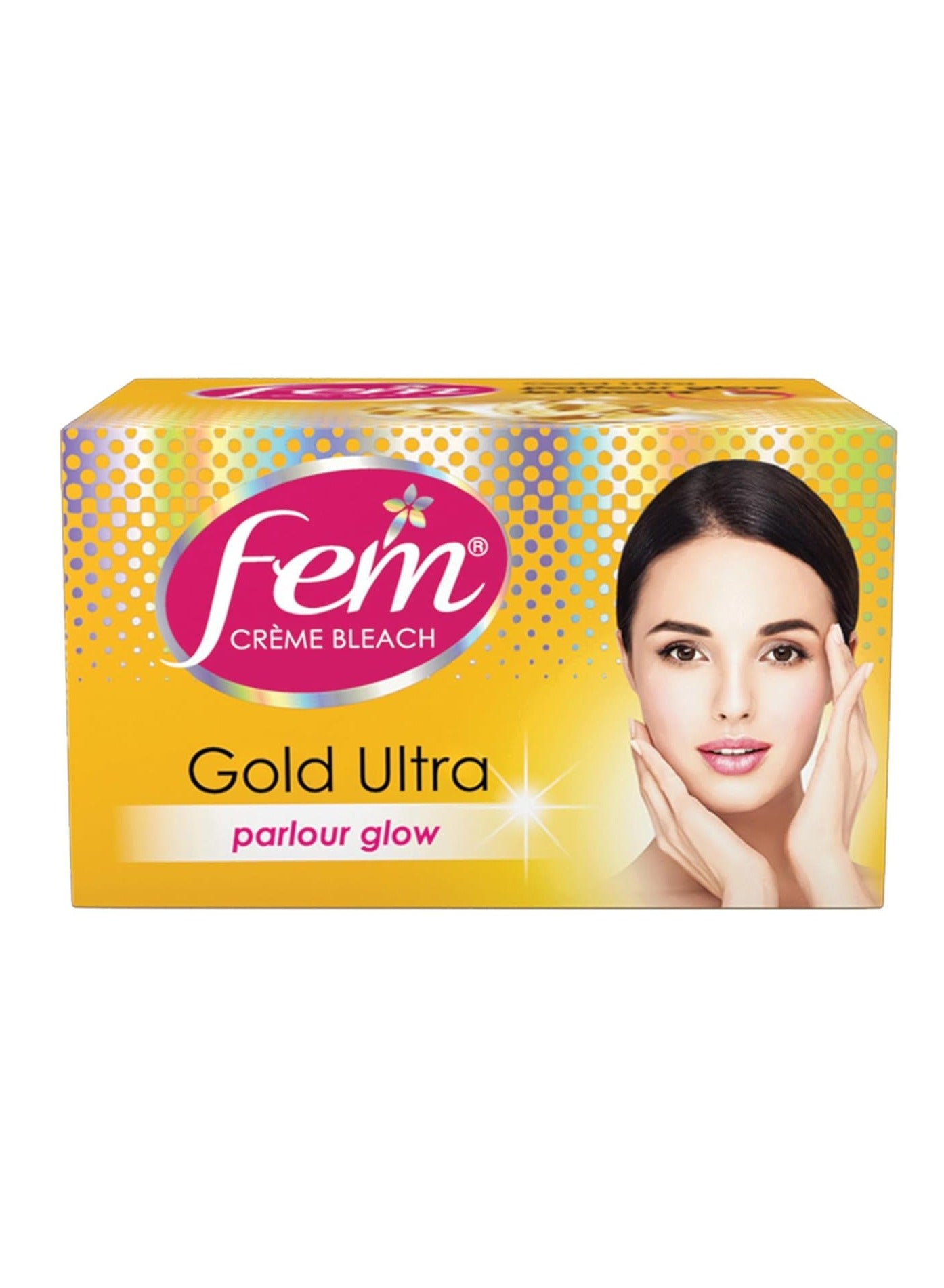 Fem Fairness (Gold Ultra) Crème - 30g | Advanced Parlour Like Glow System | Removes Tan, Brightens Skin & Gives Radiant Complexion | For All Skin Types | No Added Ammonia