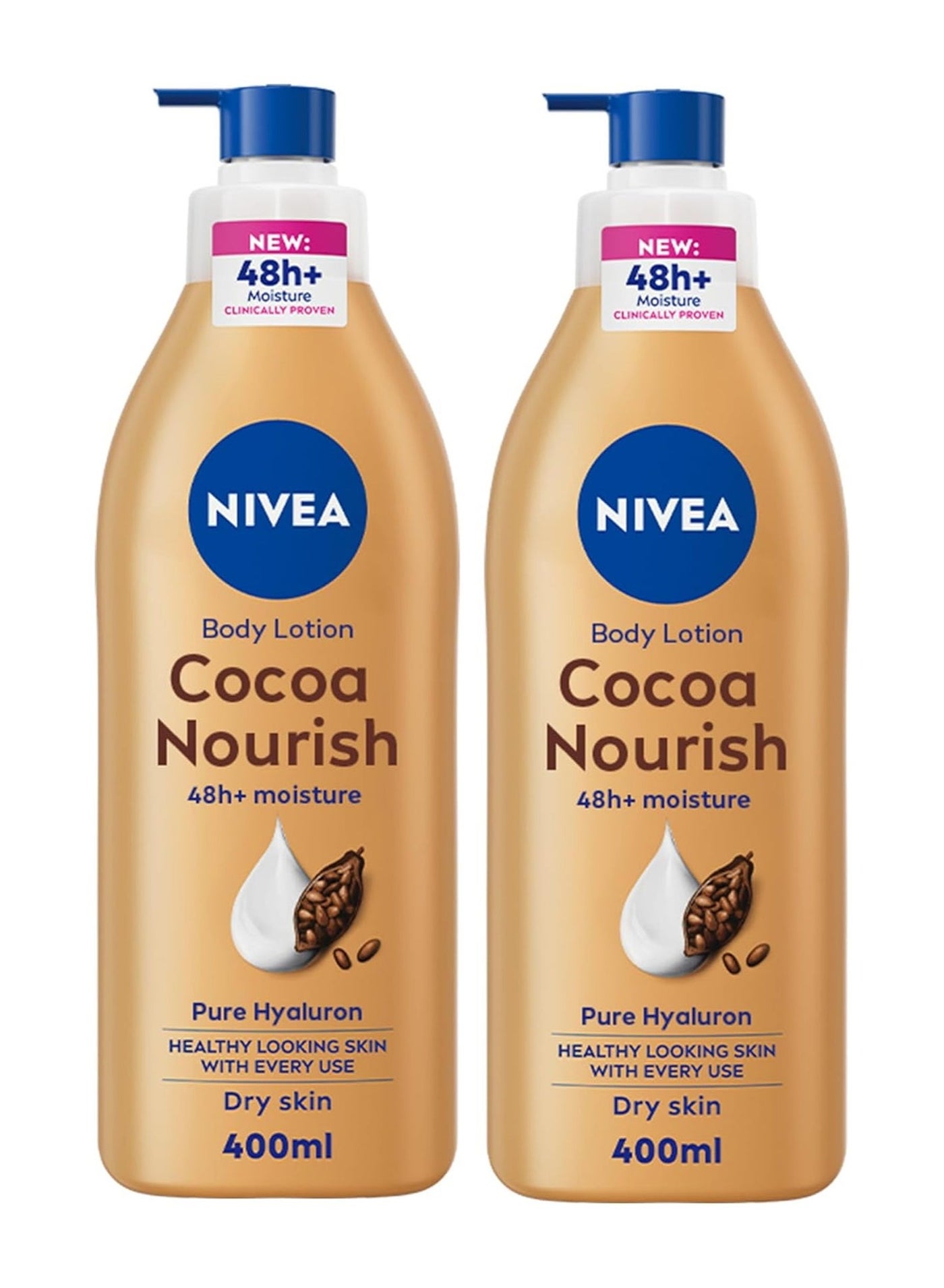 Cocoa Butter Body Lotion With Deep Moisture Serum 400ml Pack Of 2