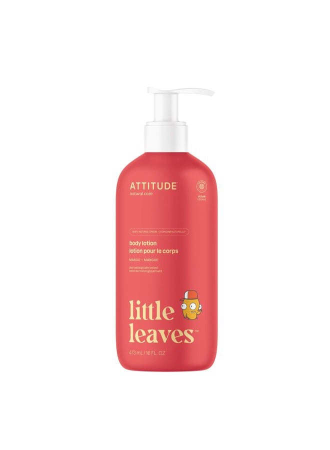 Body Lotion for Kids, EWG Verifed Moisturizer, Dermatologically Tested, Plant and Mineral Based Cream, Vegan, Mango, 16 Fl Oz