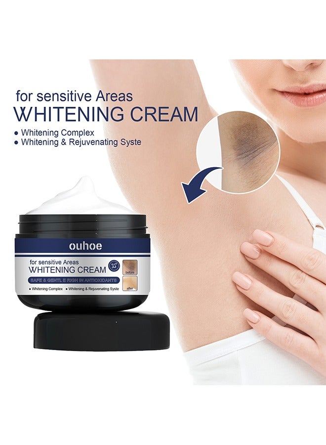 Whitening Cream For Sensitive Areas, Dark Spot Remover For Face And Body For Neck, Underarm Elbows Intimate Areas Knees And Private Areas, Intimate Skin Cream Bleaching Cream