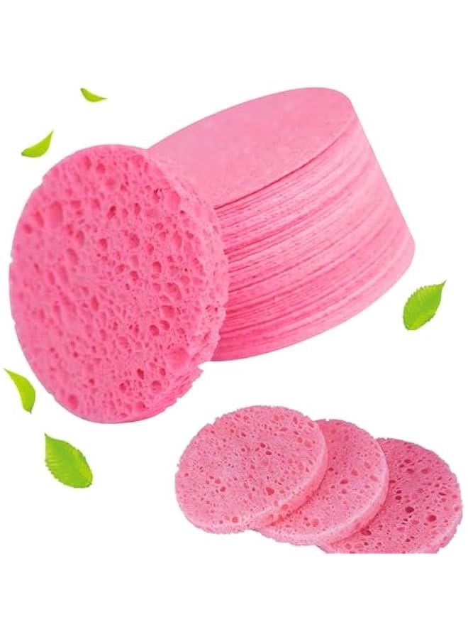 30-Pack Pink Compressed Facial Sponges for Daily Cleansing and Exfoliating - Natural Spa Sponges for Makeup Removal, Reusable & Gentle on Skin - Enhance Your Skincare Routine Today!