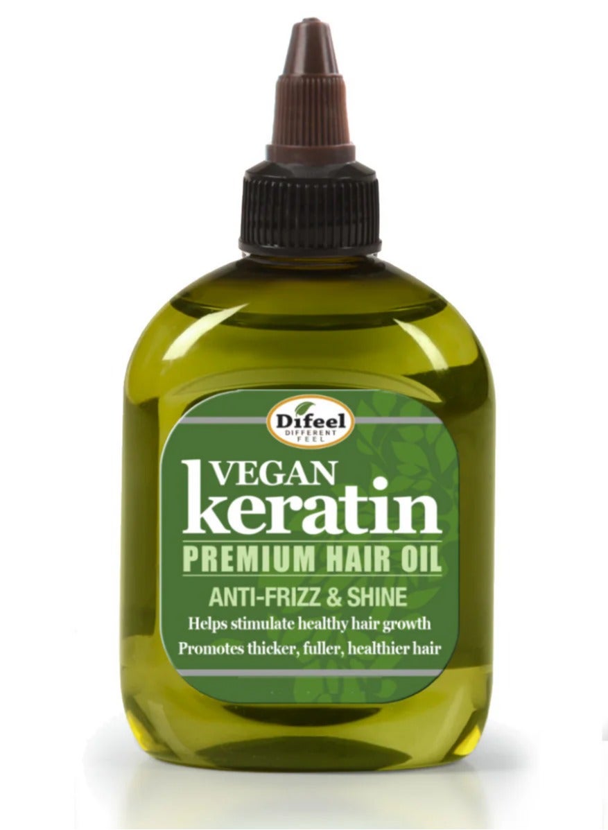 VEGAN KERATIN PREMIUM HAIR OIL ANTI FRIZZ 210ML