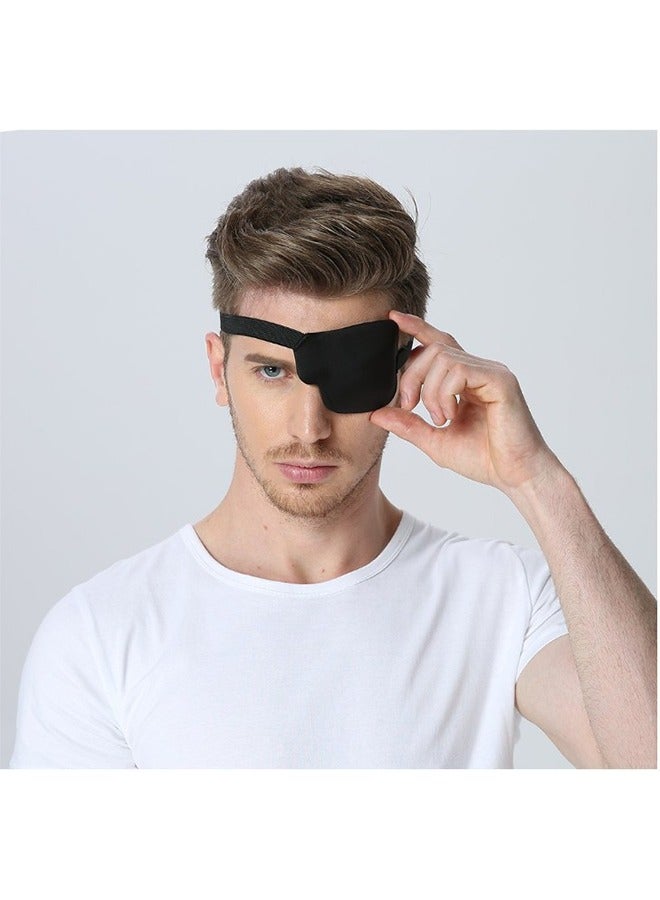 3D Adult Eye Mask Adjustable Monocular Cover Eye Shield Black Stereoscopic Amblyopia One-eye Dragon Eye Mask Left Eye