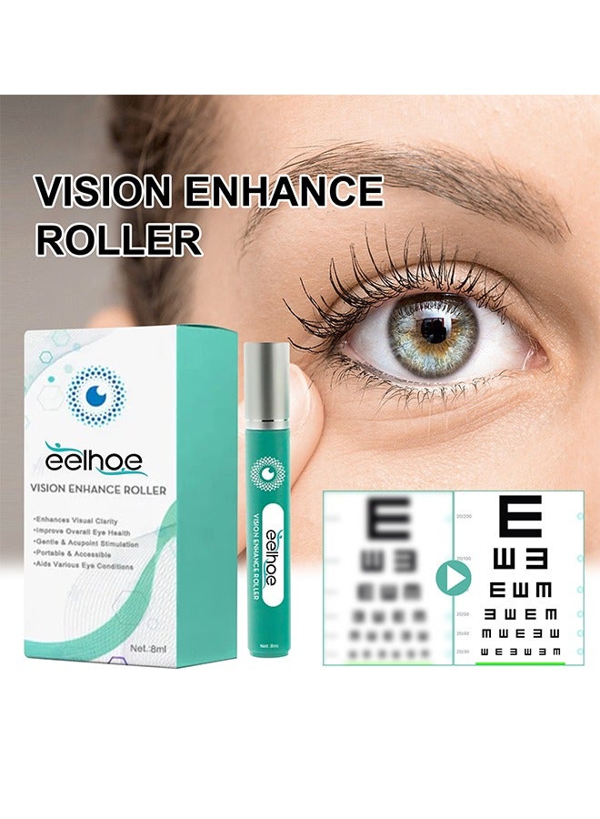 Vision Enhance Roller，Vision Enhance Roller Relieve Dry Eyes and Fatigue Care-8ml