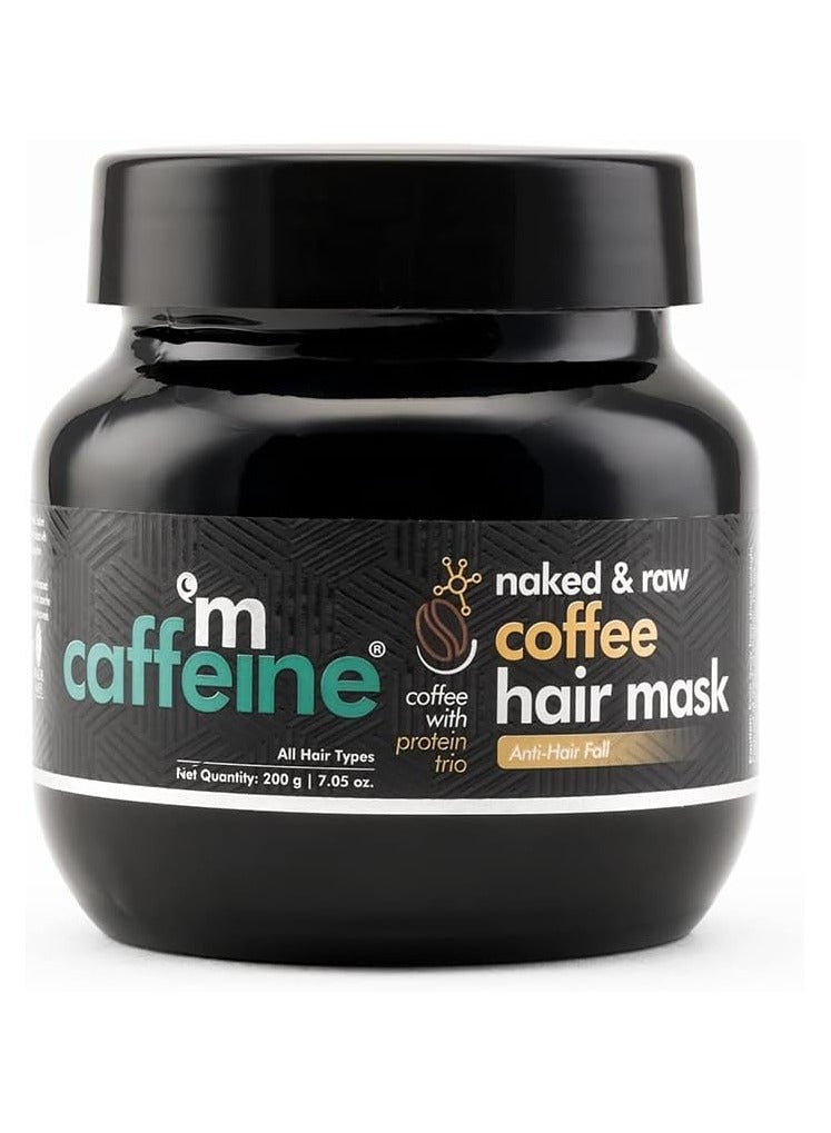 mcaffeine Anti Hair Fall Hair Mask For Dry & Frizzy Hair, For Curly Hair & Straight Hair, With Coffee, Proteins & Pro Vitamin B5, Sls & Paraben Free - 200 Gram