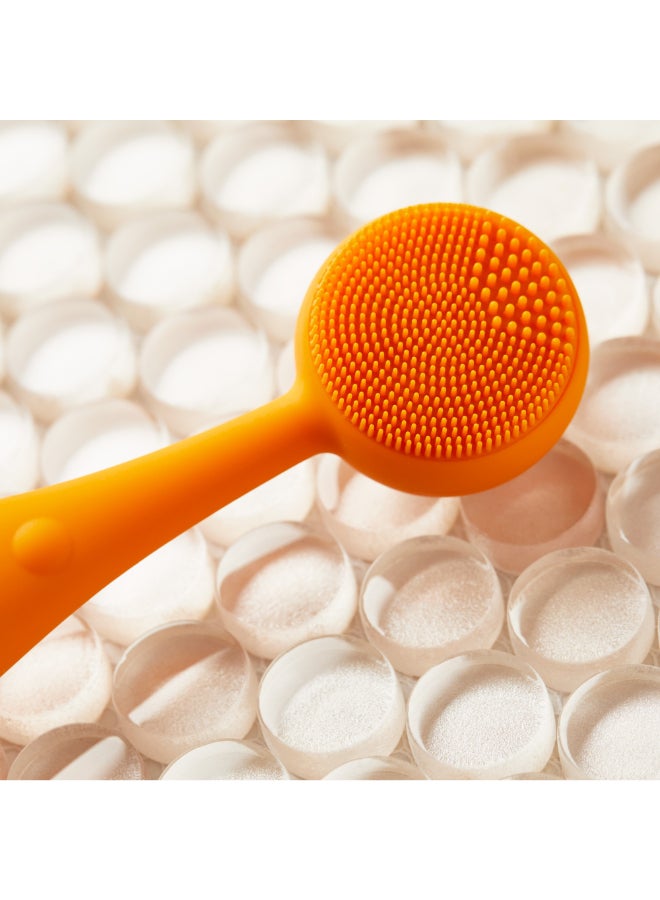 Clean Body - Smart Cleansing Device with Silicone Brush & Three Interchangeable Attachments Waterproof SonicGlow Vibration Cleanse, Exfoliate, Massage Body, Blush - image 4