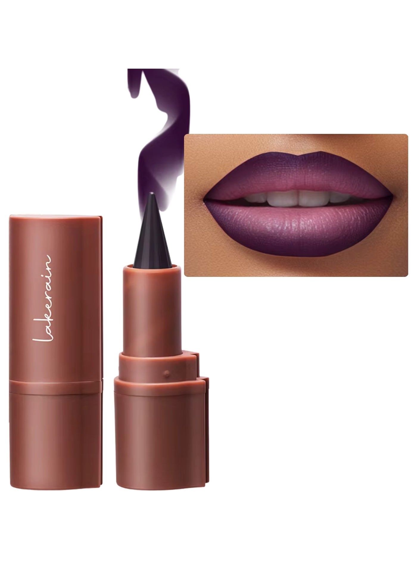 Liner Lipstick Pencil Matte Waterproof Long Lasting Lipstick Lips Contour Makeup Lip Liner Lipsticks, One Stroke Define Lip Liner Non Drying Easy Color Lip Liner Lipstick Grapes 3g 05