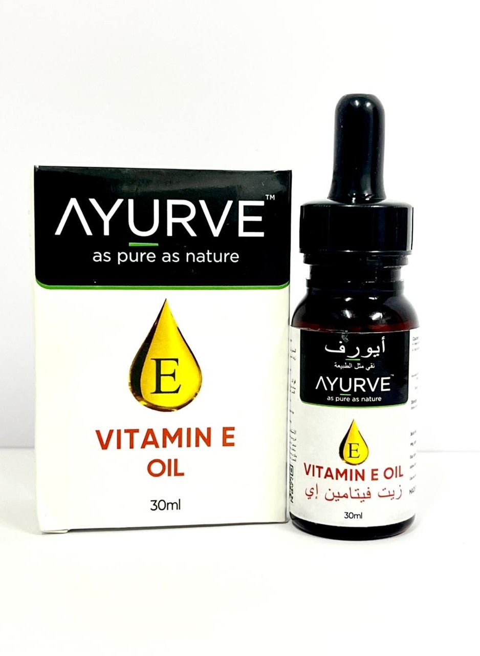 Pure Vitamin E Oil 30ml – 100% Natural Oil for Skin, Hair & Anti-Aging Care