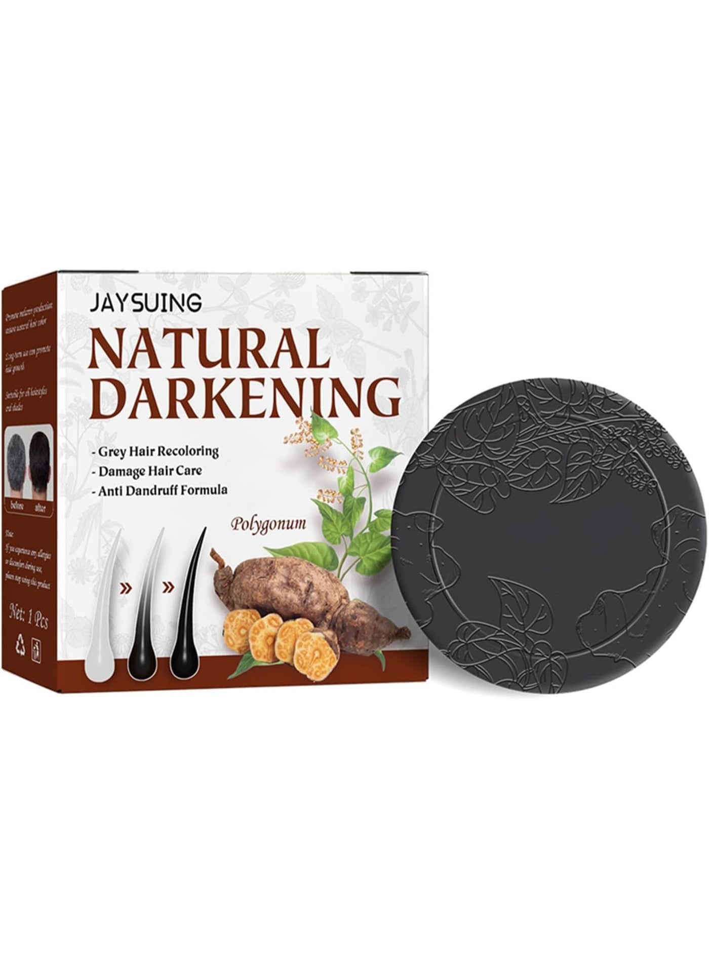 New Hair Darkening Shampoo Bar, (1PC-Black)