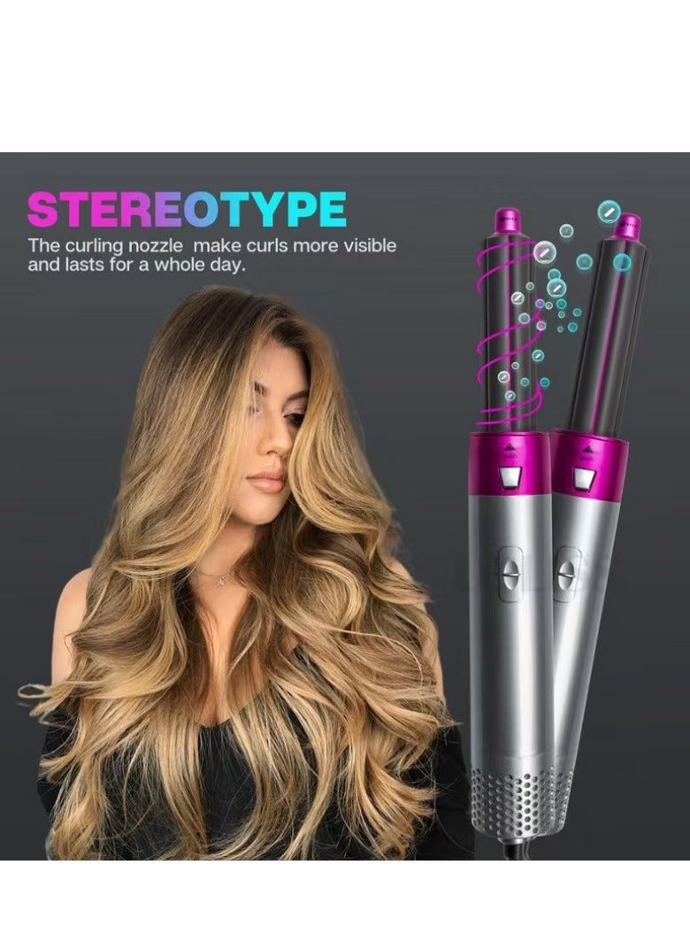 5-in-1 electric hair dryer hair dryer curler set detachable styler hot air brush negative ions do not hurt hair