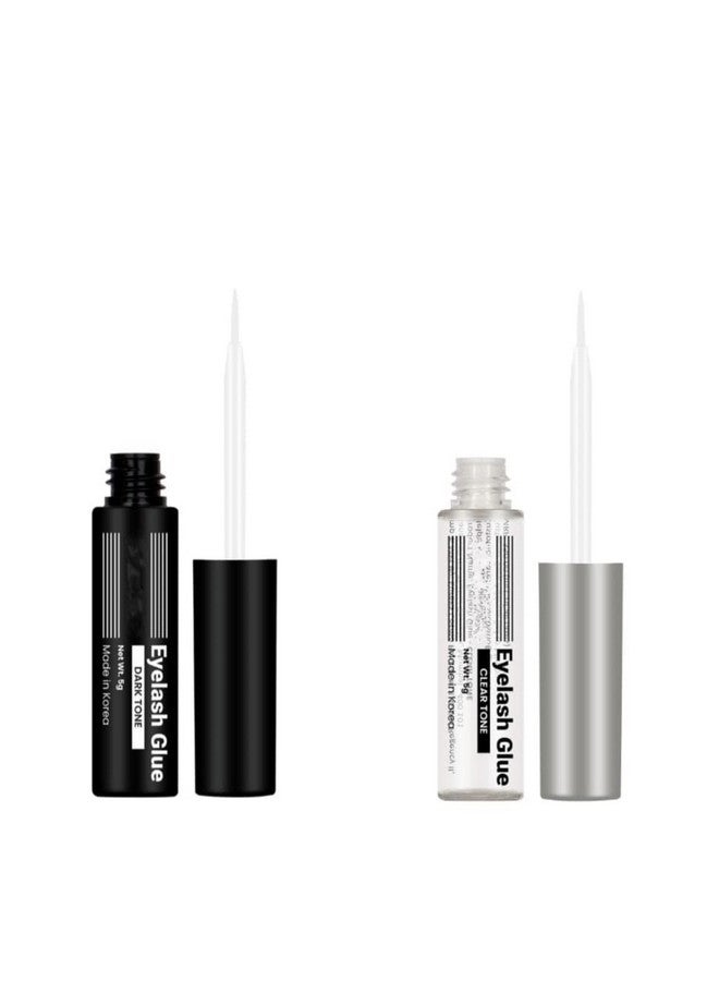 My Colors Eyelash Glue, Super Strong Hold for False Eyelashes, Lash Glue, Eyelash Adhesive,5g Latex Free, Suitable for Sensitive Eyes, Waterproof, CLEAR, 1