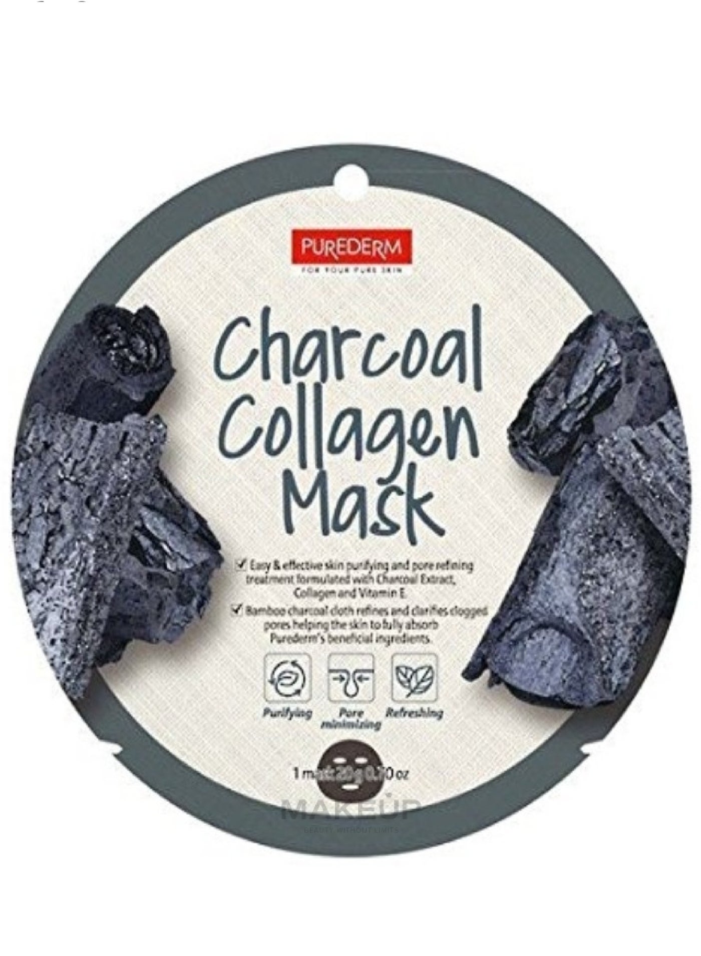 PUREDERM CHARCOAL COLLAGEN MASK