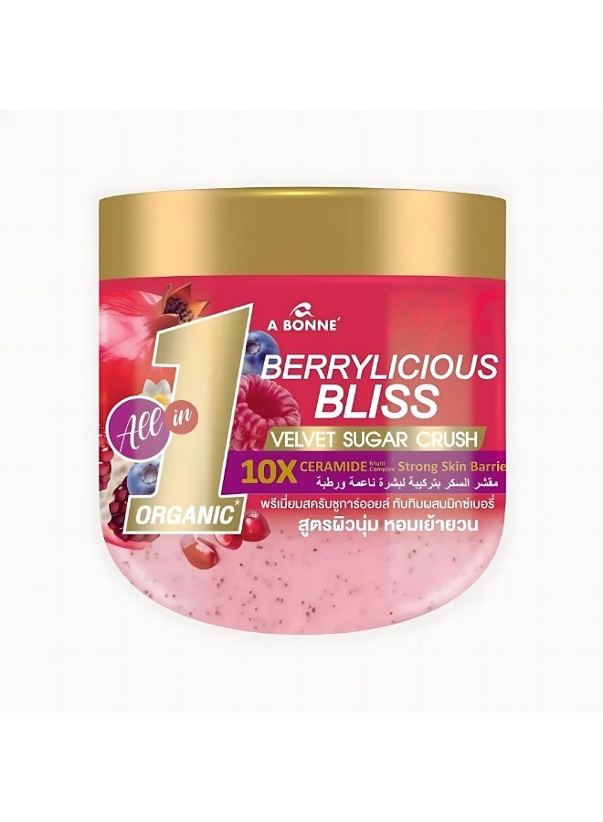 Berrylicious Bliss Velvet Sugar Crush Premium Sugar Body Scrub 600g