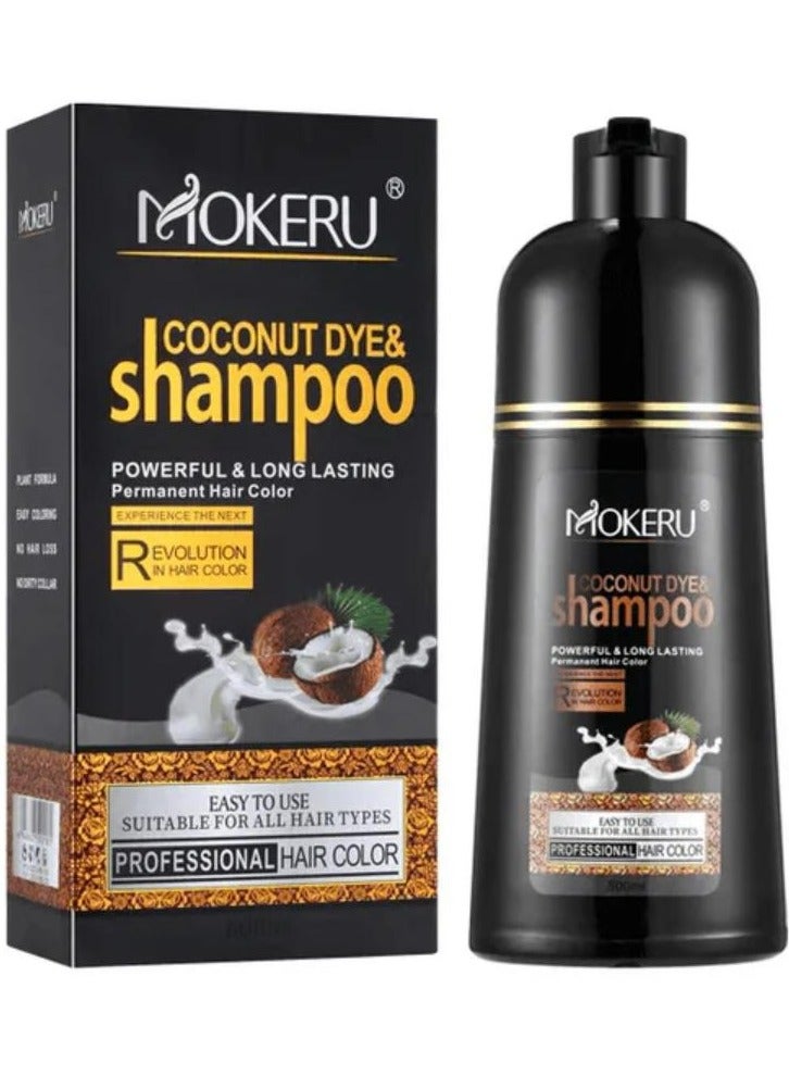 Coconut Dye And Shampoo Powerful And Long Lasting Permanent Hair Color 500 ML