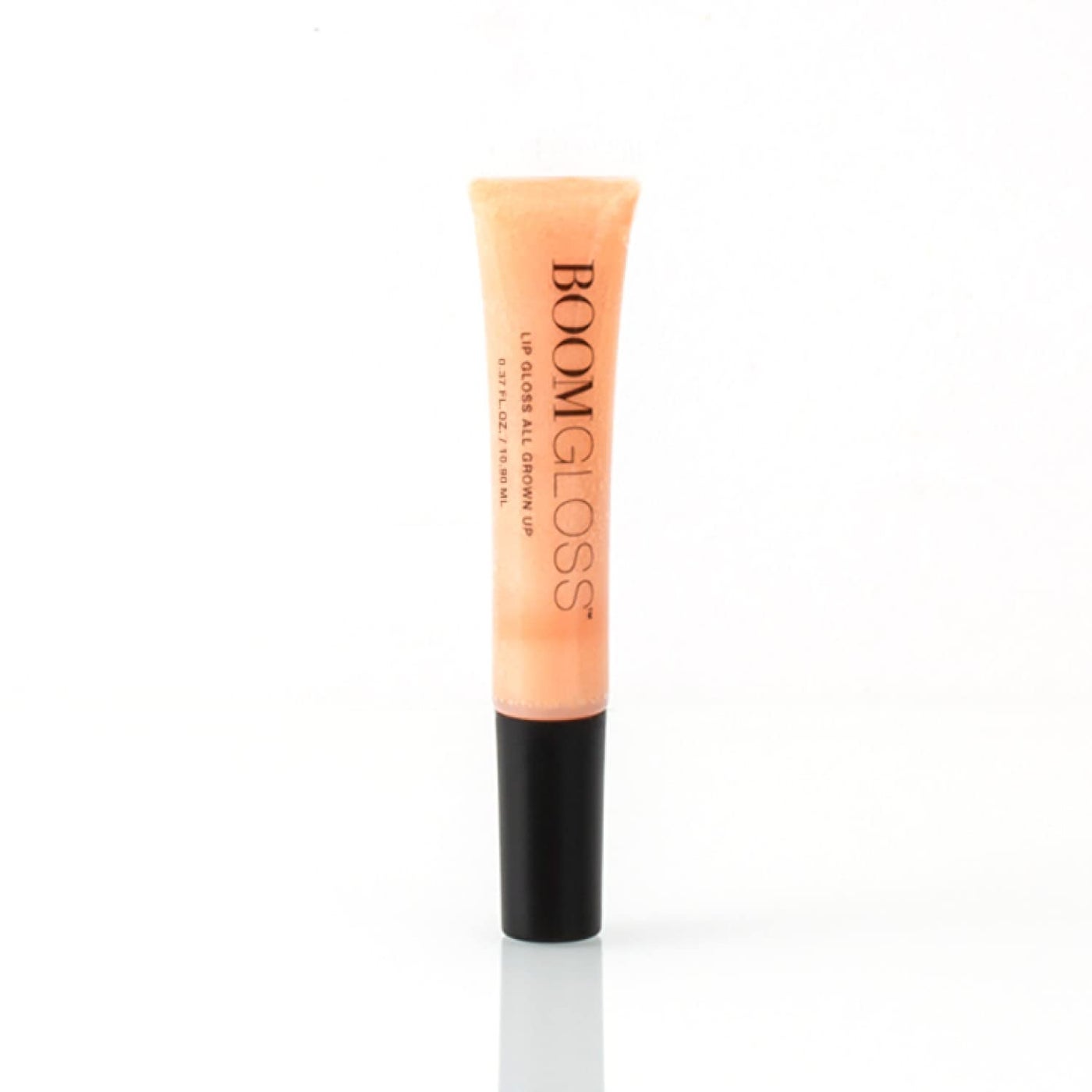 Boom Gloss â„¢ Non-Sticky, Hydrating Lipgloss for Radiant Shine, Moisturizing Lip Gloss with Olive Squalene, Rosehip Oil, Kukui Seed Oil, Sheer, Natural Finish - Peach Nude Tint