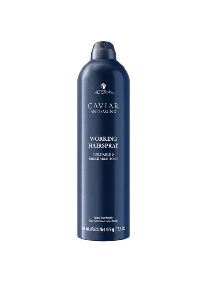 Caviar Anti-Aging Professional Styling Working Hair Spray | Ultra-dry, Brushable | Helps Control Frizz & Adds Shine | Sulfate Free | Nutmeg