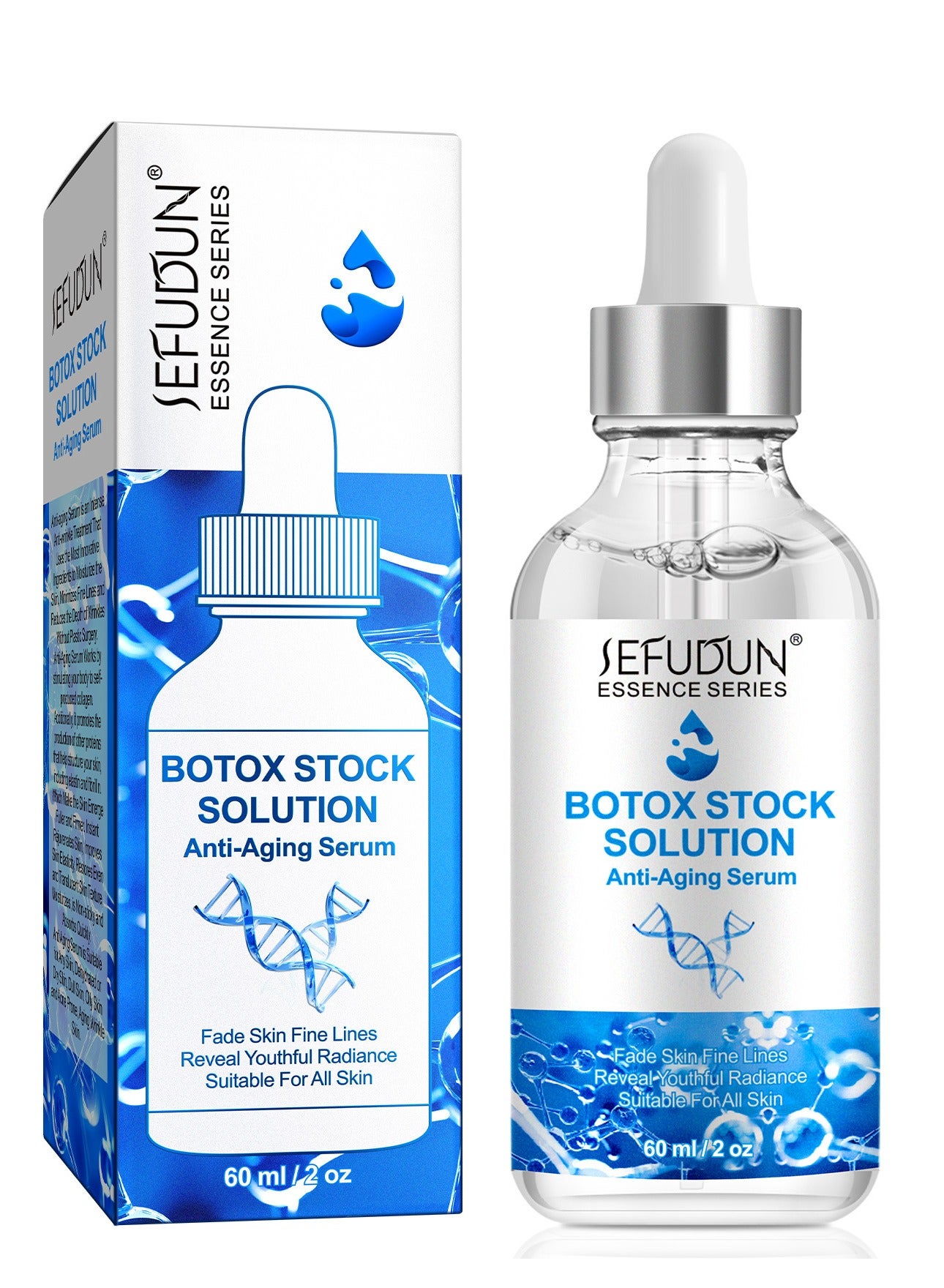 SEFUDUN Hydrating Nourishing Hydrating Serum Drops - Facial Skincare Anti-Aging Serum 60ml - Reduces fine lines and wrinkles for radiant, elastic skin