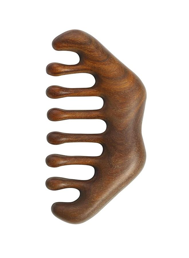 Sandalwood handmade wooden massage comb, lip shaped massage comb, used for head, face, body, Handheld Head Massage Comb,Massage Natural Sandalwood Massager Acupressure Tools Gift for Women Men