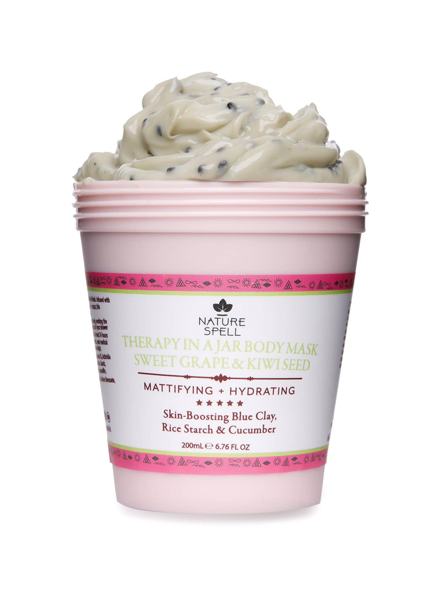 Nature Spell Therapy In A Jar Body Mask Sweet Grape & Kiwi Seed For Mattifying And Hydration 200ml