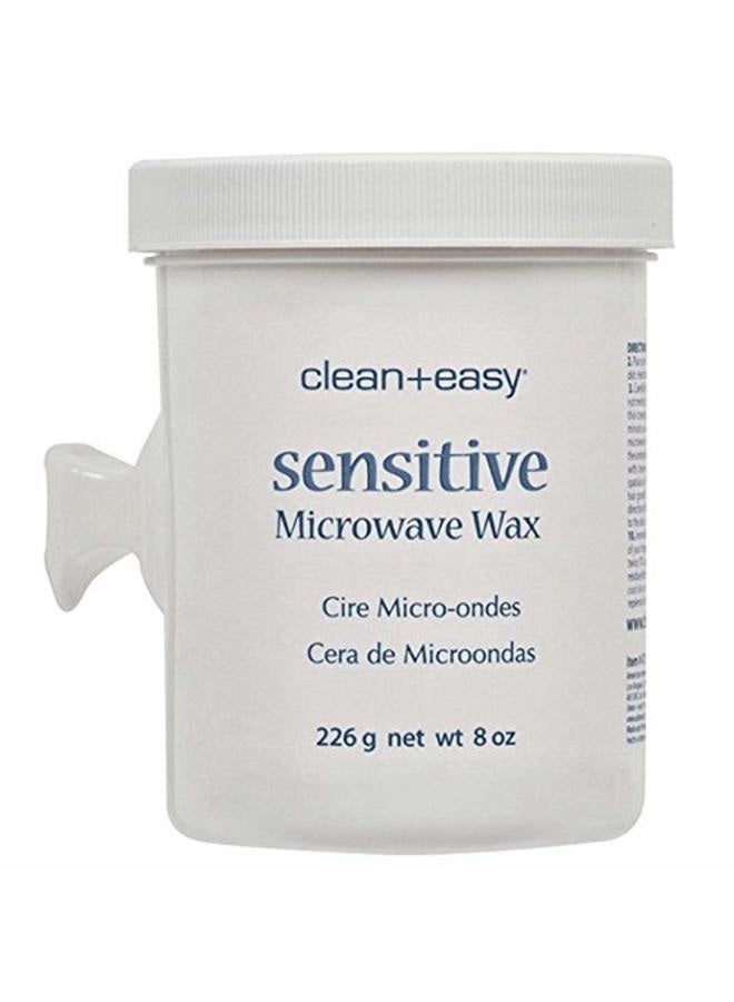 Microwave Wax, Soft Wax for Face & Full Body Waxing, No-Strip Hair Removal Wax for Delicate & Sensitive Skin, Salon and At-Home Use, 8 oz