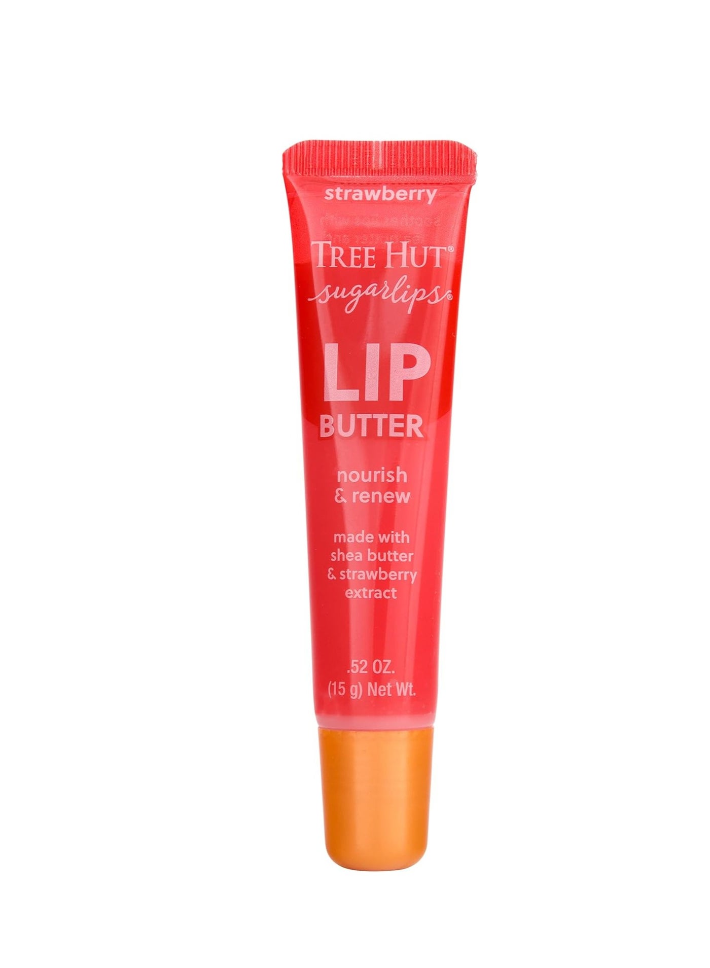 Tree Hut Strawberry Sugarlips Lip Butter, Hydrating Lip Care for Soft, Smooth & Nourished Lips, Holiday Gift & Stocking Stuffer, 0.52 fl oz