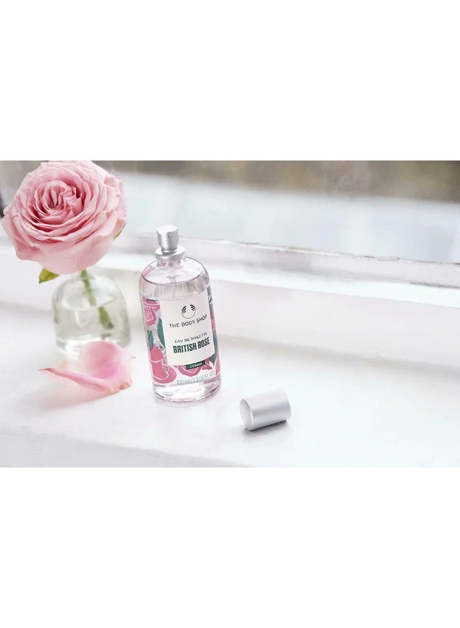 British Rose Eau de Toilette – Refreshingly Floral Fragrance | Made with 91% Natural-Origin Ingredients, 100 ml - image 2