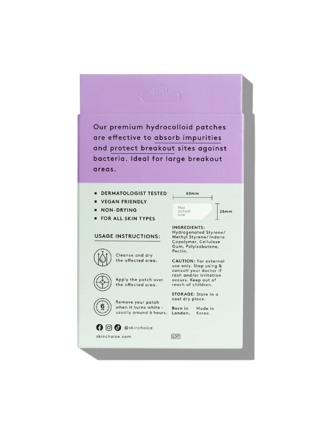 SkinChoice Breakout Patch Classic Xtra - Pack of 10 - Hydrocolloid Pimple Patches - Vegan, Fragrance-free, Gluten-free, Latex-free, Parabens-free, Sulfates-free, Cruelty-free - image 2