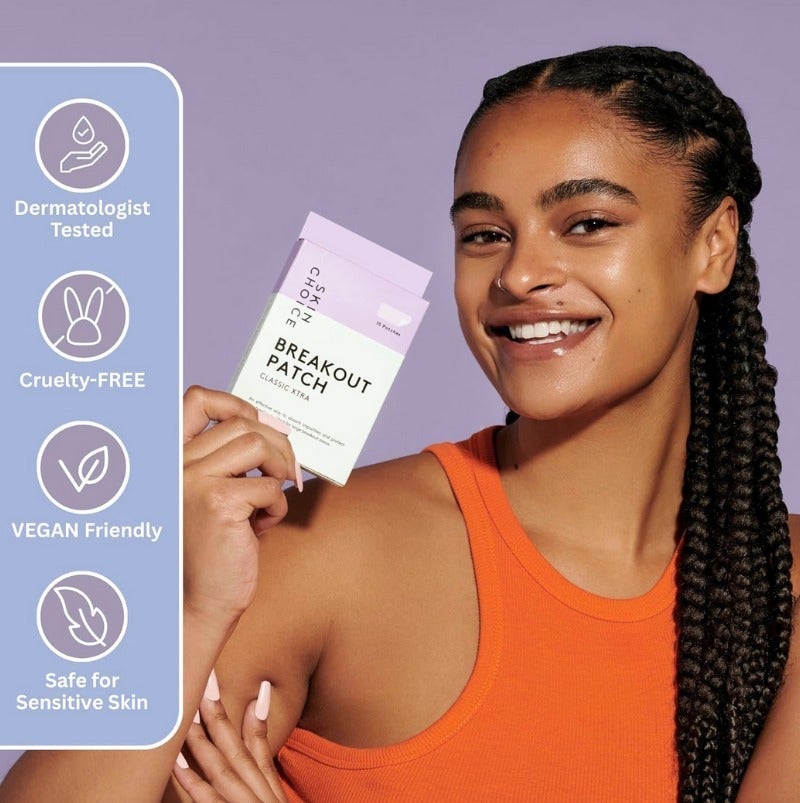 SkinChoice Breakout Patch Classic Xtra - Pack of 10 - Hydrocolloid Pimple Patches - Vegan, Fragrance-free, Gluten-free, Latex-free, Parabens-free, Sulfates-free, Cruelty-free - image 4