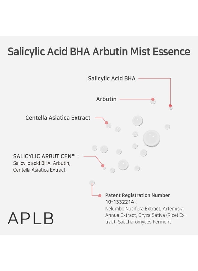 Aplb Salicylic Acid Bha Arbutin Mist Essence 105ml - image 4