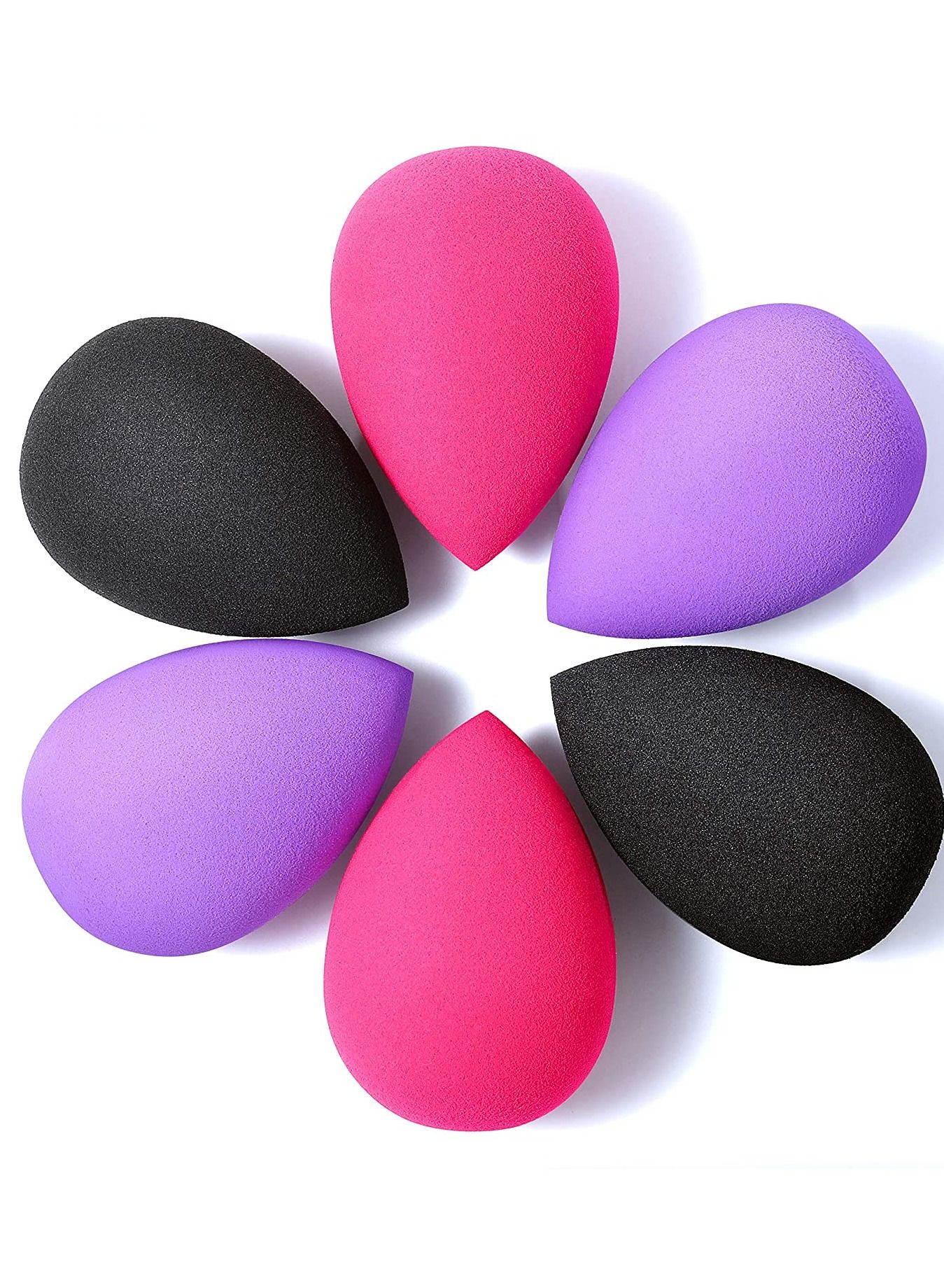 6-Piece Foundation Blending Sponge Flawless Makeup Blender