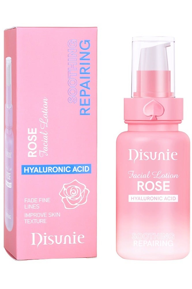 Soothing Repairing Facial Lotion With Hyaluronic Acid & Rose