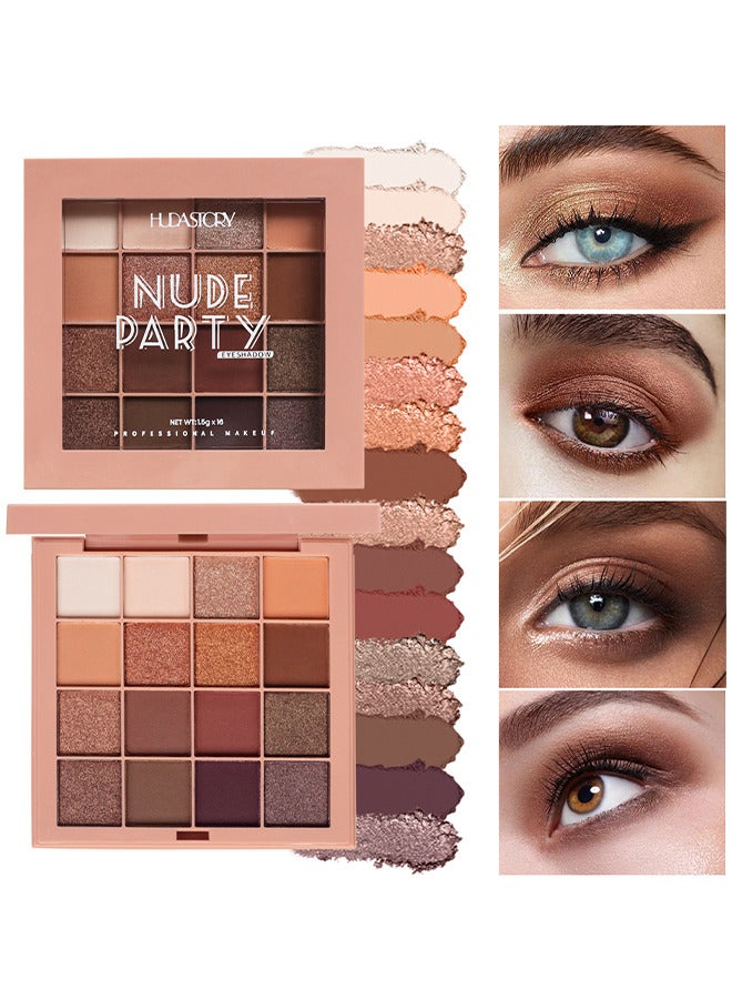 Eyeshadow Palette Chocolates 16 Colours Contour Palette Brown Eyeshadow Make Up Palettes Long Lasting Shimmer Matte Highly Pigmented Natural Look Travel Size Eye Shadows Palette For Women Girls