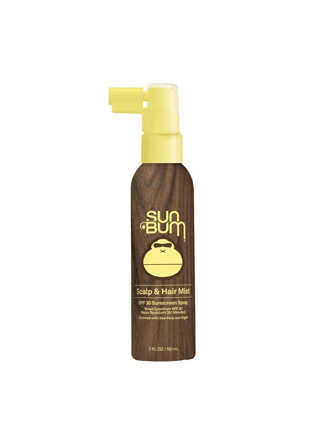 Original SPF 30 Sunscreen Scalp and Hair Mist I Vegan and Hawaii 104 Act Compliant (Octinoxate Oxybenzone Free) I Broad Spectrum UVA/UVB Sunscreen Spray with Vitamin E I 2 OZ