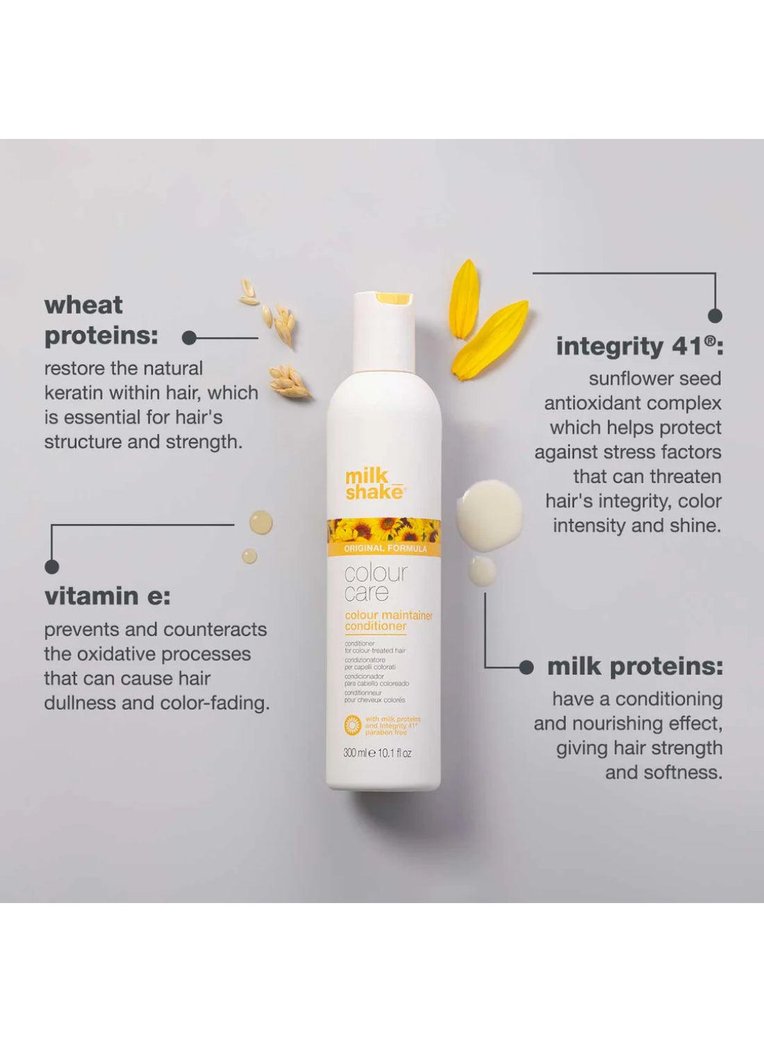 Color Maintainer Conditioner – Hydrating & Protective Conditioner for Color-Treated Hair – With Milk Proteins, Hydrolyzed Wheat Proteins & Integrity 41 for Soft, Shiny & Long-Lasting Color, 300ml - image 6